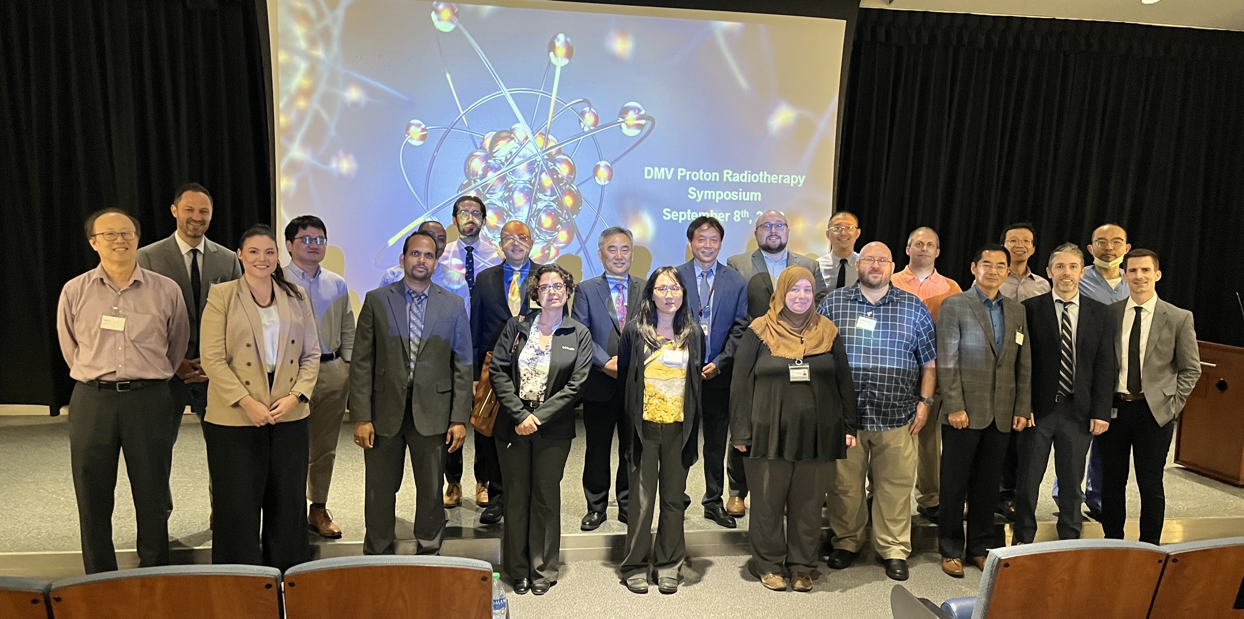 Professionals gathered for a scientific symposium